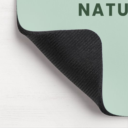 Nurture Your Nature Minimal Motivational Mouse Pad マウスパッド (コーナー)