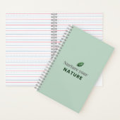 Nurture Your Nature Minimal Motivational Notebook ノートブック (内側)