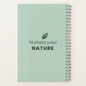 Nurture Your Nature Minimal Motivational Notebook ノートブック (裏面)