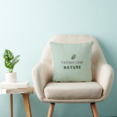 Nurture Your Nature Minimal Motivational Pillow クッション (椅子)