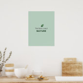 Nurture Your Nature Minimal Motivational Poster ポスター (キッチン)