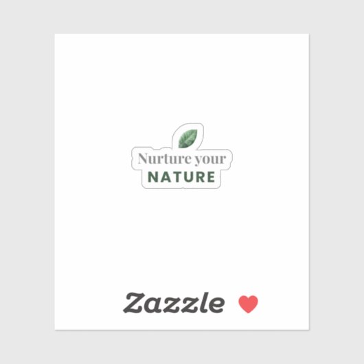 Nurture Your Nature Minimal Motivational Sticker シール (シート)