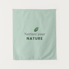 Nurture Your Nature Minimal Motivational Wall Tape タペストリー