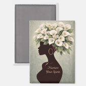 Nurture Your Spirit Inspirational Magnet マグネット (正面/裏面)