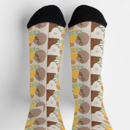 Nurturer Socks – Cozy Pattern Socks | Rebel Tribe ソックス (上部)