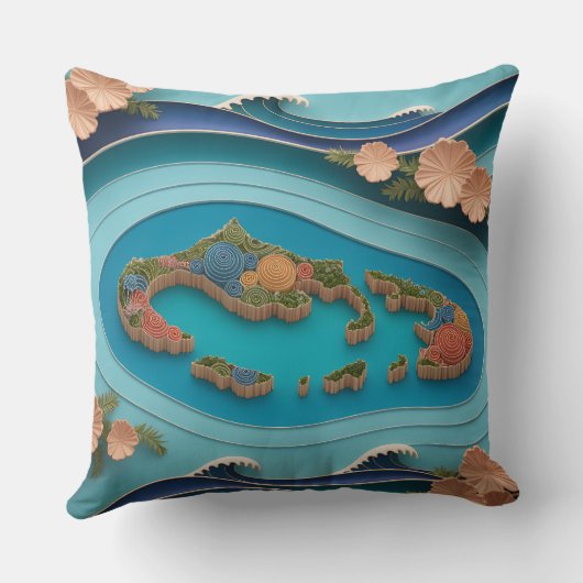 Nusa Islands Relief クッション (裏面)