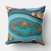 Nusa Islands Relief クッション (正面)