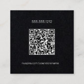 NuSpiraブラック名刺 スクエア名刺 (裏面)