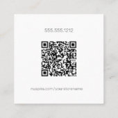 NuSpiraホワイト名刺 スクエア名刺 (裏面)