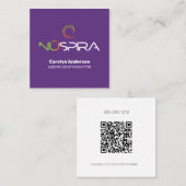 NuSpira Purple名刺 スクエア名刺 (正面/裏面)