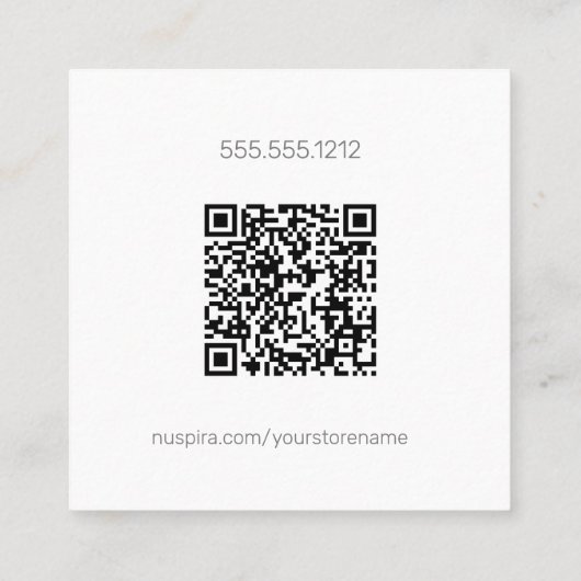 NuSpira Purple名刺 スクエア名刺 (裏面)