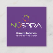 NuSpira Purple名刺 スクエア名刺 (正面)