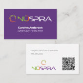 NuSpira Purple名刺 名刺 (正面/裏面)