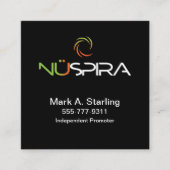 NuSpira QRコードスクウェア名刺 スクエア名刺 (正面)