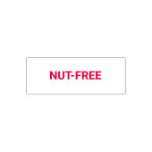 Nut-free Allergy Friendly セルフインキングスタンプ (デザイン)