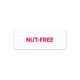 Nut-free Allergy Friendly セルフインキングスタンプ