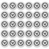 Nut Free Wedding Place Card Mini Meal Choice  シール (正面)