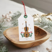 Nutcrackerエレガントヴァイオリンフローラ音楽のTo And From ギフトタグ