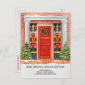 Nutcracker新しいホームムービングアナウンスメントハガキ シーズンポストカード (正面/裏面)