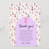 Nutcracker誕生日写真ありがとう 招待状 (正面/裏面)