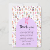 Nutcracker誕生日写真ありがとう 招待状 (正面)