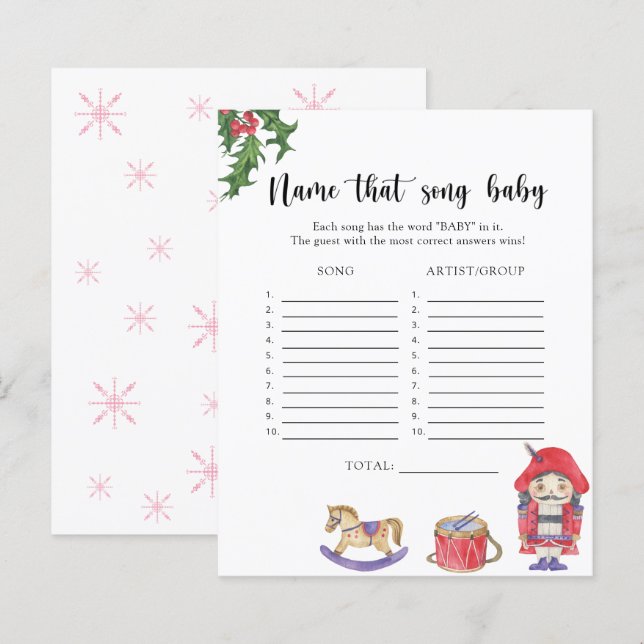 Nutcracker – そのベビー曲の名前 (正面/裏面)