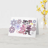 Nutcracker and Ballet winter  カード (黄色い花)