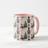 Nutcracker Ballerina ballet dancer christmas tree  マグカップ (正面右)