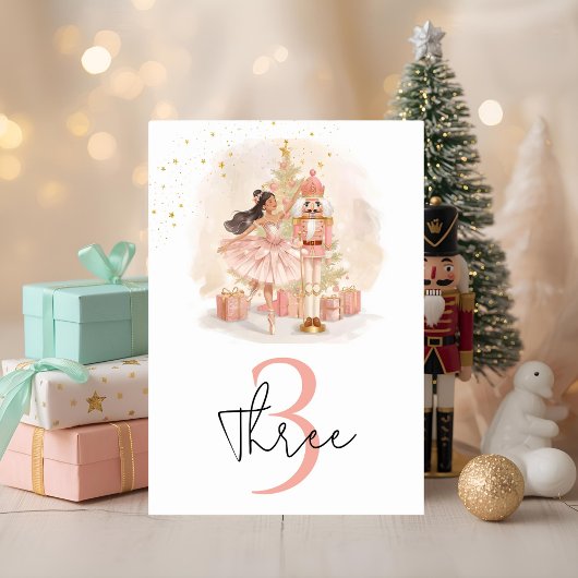 Nutcracker Ballerina Birthday テーブルナンバー