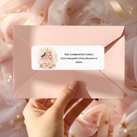 Nutcracker Ballerina Christmas  ラベル