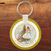 Nutcracker Ballet Ballerina - Christmas Keepsake キーホルダー (正面)