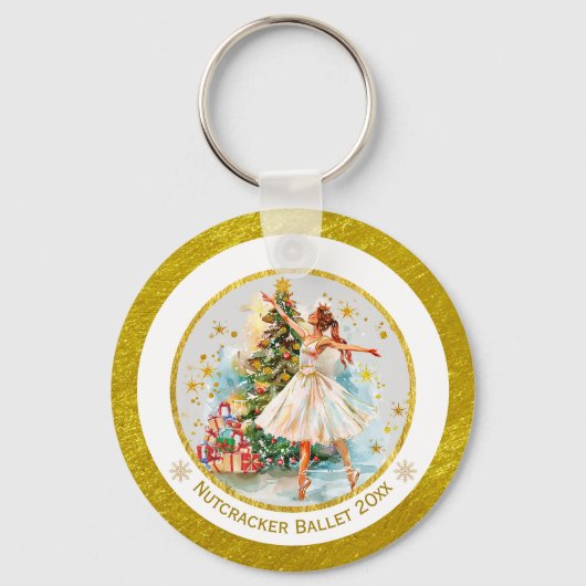 Nutcracker Ballet Ballerina - Christmas Keepsake  キーホルダー (裏面)