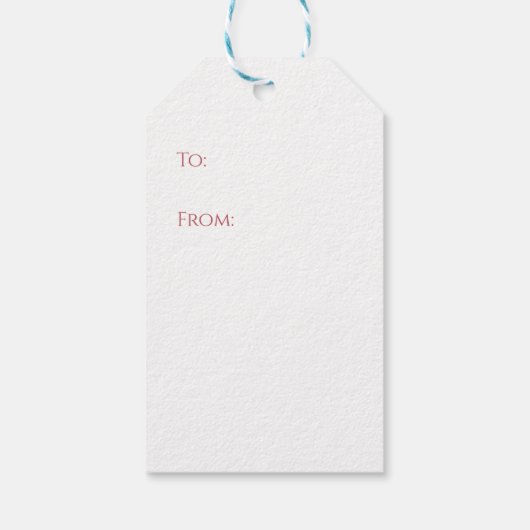 Nutcracker Ballet Ballerina in Blue Tutu ギフトタグ (裏面)