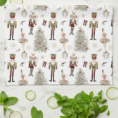 Nutcracker Ballet Christmas  キッチンタオル (折り畳み)