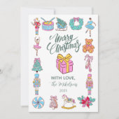 Nutcracker Ballet Christmas シーズンカード (正面)