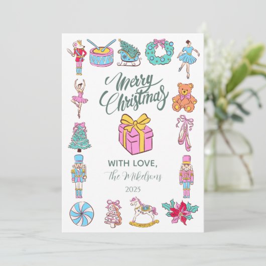 Nutcracker Ballet Christmas シーズンカード (スタンド正面)