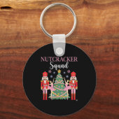 Nutcracker Ballet Christmas Ballerina Nk Dance Squ キーホルダー (正面)