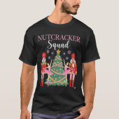 Nutcracker Ballet Christmas Ballerina Nk Dance Squ Tシャツ (正面)
