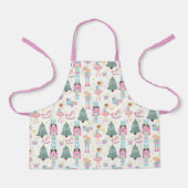 Nutcracker Ballet Christmas Girls – Holiday Kids エプロン (正面)