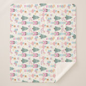 Nutcracker Ballet Christmas Holiday Baby Girl シェルパブランケット (正面)