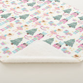 Nutcracker Ballet Christmas Holiday Baby Girl シェルパブランケット (3/4)