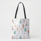 Nutcracker Ballet Christmas Images Tote トートバッグ (正面)