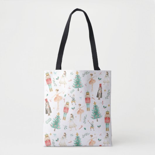 Nutcracker Ballet Christmas Images Tote トートバッグ (正面)