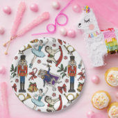 Nutcracker Ballet Christmas Kids Xmas Party ペーパープレート (パーティー)