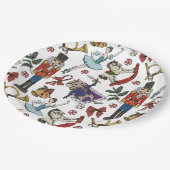 Nutcracker Ballet Christmas Kids Xmas Party ペーパープレート (アングル)