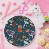 Nutcracker Ballet Christmas Navy Xmas Party ペーパープレート (パーティー)