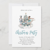 Nutcracker Ballet Christmas Party - Blue Holiday   招待状 (正面)