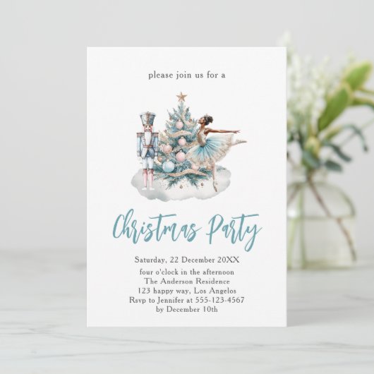 Nutcracker Ballet Christmas Party - Blue Holiday 招待状 (スタンド正面)