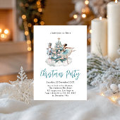 Nutcracker Ballet Christmas Party - Blue Holiday 招待状