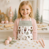 Nutcracker Ballet Christmas Personalized Kids エプロン